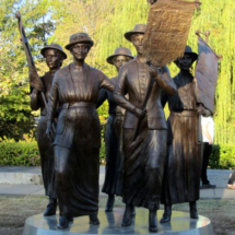 Darlene co-sponsored this statue dedicated to the 1920's Women's Right to Vote.
